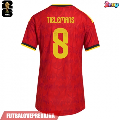 Lacne Ženy Futbalové dres Belgicko Youri Tielemans #8 MS 2026 Krátky Rukáv - Domáci